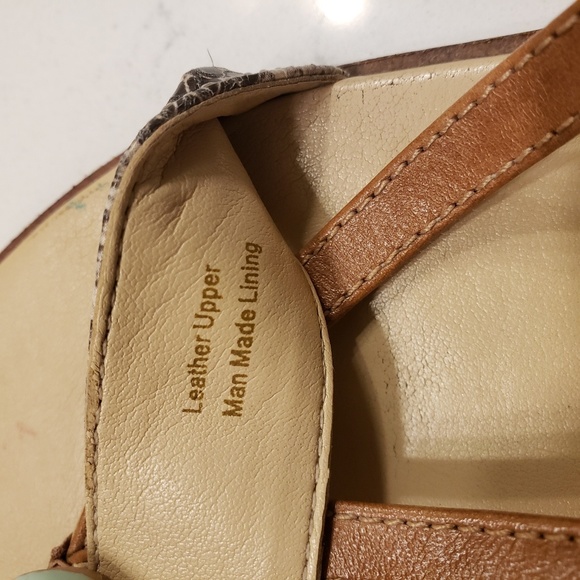 Via Spiga | Snakeskin Genuine Leather Sandals 7 - Picture 6 of 8